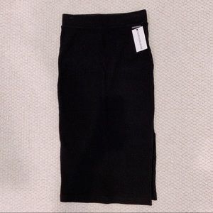 Calvin Klein ribbed slit pencil skirt